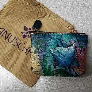 Anuschka Dolphin Coin Pouch